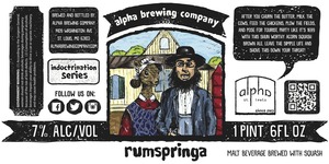 Alpha Brewing Company Rumspringa August 2015