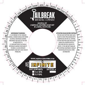 Jailbreak Brewing Company The Infinite July 2015