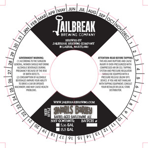 Jailbreak Brewing Company Gnarles Barley August 2015