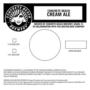 Concrete Beach Cream Ale August 2015