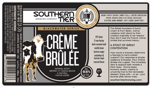 Southern Tier Brewing Company Creme Brulee August 2015