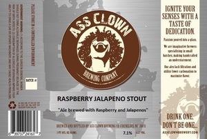 Ass Clown Brewing Company Raspberry Jalapeno Stout August 2015