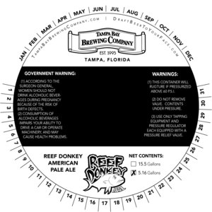 Tampa Bay Brewing Company Reef Donkey Apa August 2015