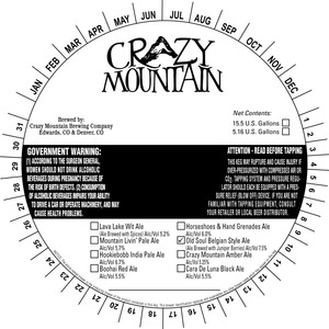 Crazy Mountain Brewing Company Old Soul