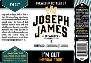Joseph James Brewing Co., Inc. I'm Out August 2015