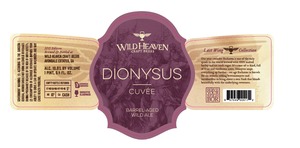 Dionysus Cuvee Barrel Aged Wild Ale August 2015
