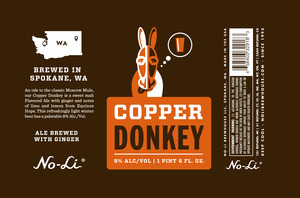 No-li Copper Donkey August 2015