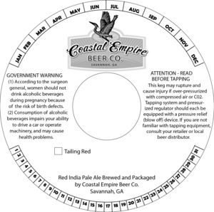 Coastal Empire Beer Co. Tailing Red August 2015