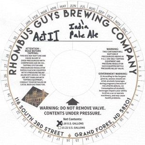 Act Ii India Pale Ale August 2015