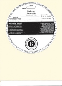 Bulltown Brown Ale August 2015