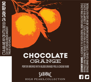 Saranac Chocolate Orange September 2015