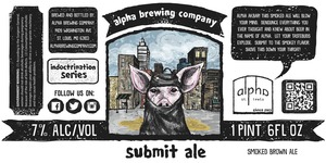 Alpha Brewing Company Submit Ale August 2015