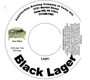 Appalachian Brewing Company Black Lager August 2015