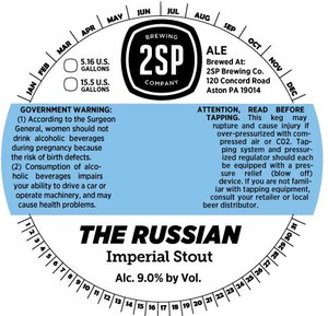 2sp Brewing Company The Russian September 2015