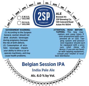 2sp Brewing Company Belgian Style Tripel September 2015