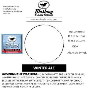 Mustang Brewing Company Winter Ale September 2015