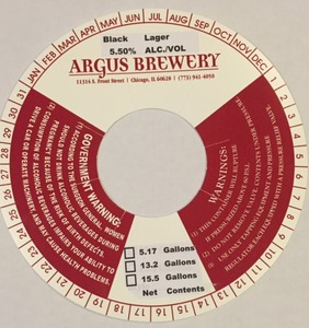 Argus Brewery Black Lager September 2015