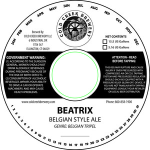 Cold Creek Brewery LLC Beatrix September 2015