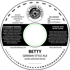 Cold Creek Brewery LLC Betty September 2015