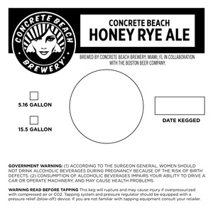 Concrete Beach Honey Rye Ale September 2015