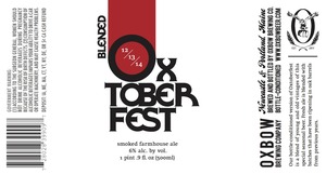 Oxbow Brewing Company Blended Oxtoberfest September 2015