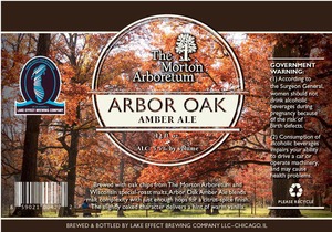 Lake Effect Brewing Company Arbor Oak Amber Ale September 2015