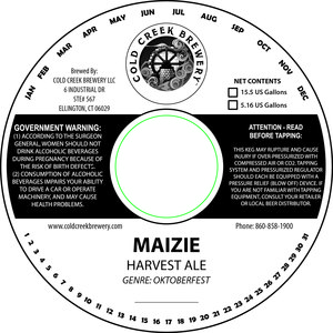 Cold Creek Brewery LLC Maizie September 2015