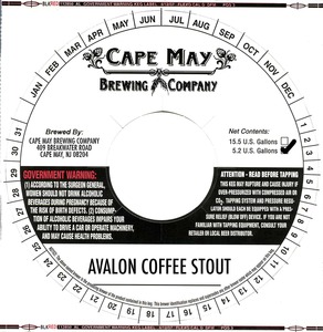 Avalon Coffee Stout September 2015