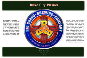 Duke City Pilsner September 2015
