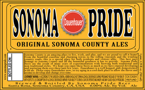 Sonoma Pride Beer Dauenhauer October 2015