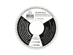 4 Hands Brewing Company Tiki Milk Stout September 2015