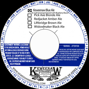 Keweenaw Brewing Company, LLC Keweenaw Blue Ale October 2015
