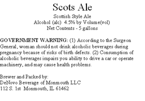 Scots Ale October 2015