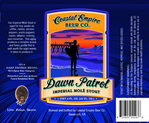 Coastal Empire Beer Co. Dawn Patrol Imperial MolÉ Stout October 2015