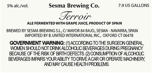 Sesma Brewing Co. Terroir October 2015