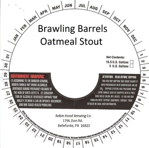 Brawling Barrels Oatmeal Stout October 2015