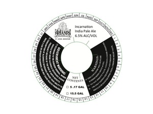 4 Hands Brewing Company Incarnation Ale October 2015