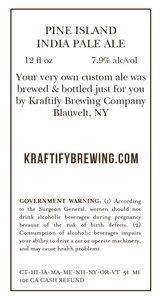 Kraftify Brewing Company Pine Island IPA November 2015