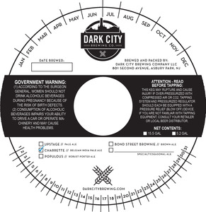 Dark City Brewing Co Charrette Ale November 2015