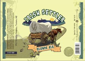 Irish Settler Irish Settler Blonde Ale October 2015