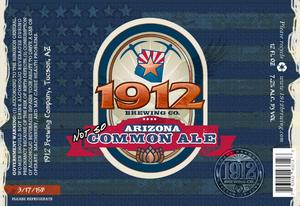 Arizona Not So Common Ale Arizona Not So Common Ale October 2015