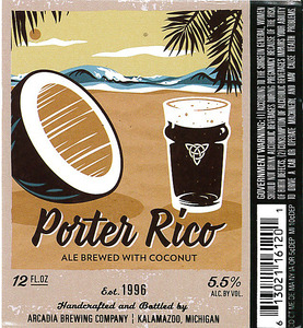 Arcadia Brewing Company Porter Rico December 2015
