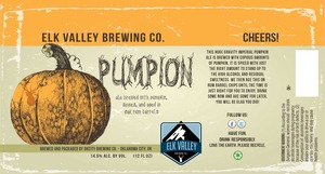 Elk Valley Brewing Co. Pumpion Pumpkin Spiced Ale November 2015