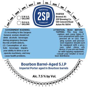 2sp Brewing Company Bourbon Barrel Aged Sip November 2015