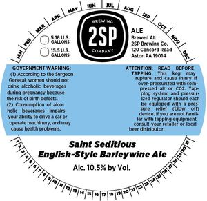 2sp Brewing Company Saint Seditious November 2015