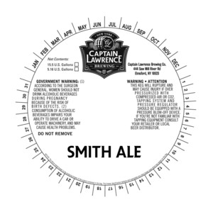 Captain Lawrence Brewing Co Smith Ale November 2015