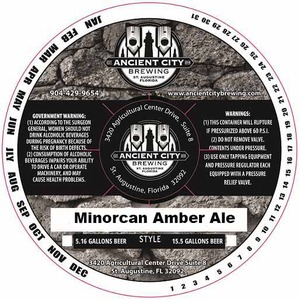 Ancient City Brewing Co. Minorcan Amber Ale