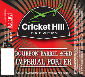 Cricket Hill Brewery Bourbon Barrel Aged Imperial Porter December 2015