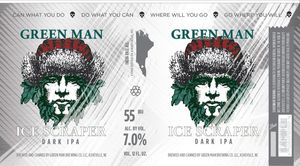 Green Man Ice Scraper