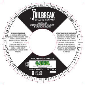 Jailbreak Brewing Company Q.cumber November 2015